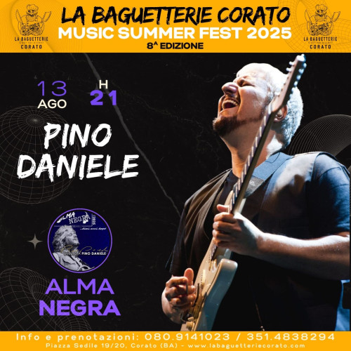 Almanegra Pino Daniele Tribute Band al LA BAGUETTERIE CORATO