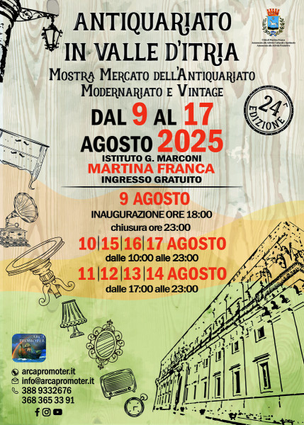 24ª edizione di "Antiquariato in Valle d'Itria"