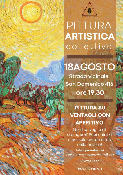 Pittura collettiva tra gli ulivi