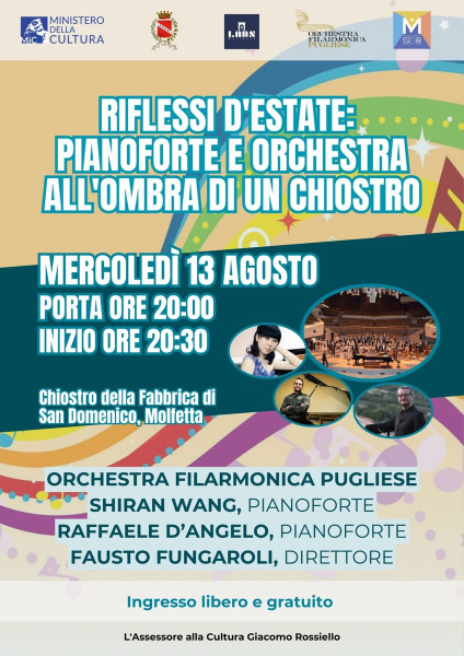 Riflessi d'Estate: Pianoforte e Orchestra all'Ombra di un Chiostro
