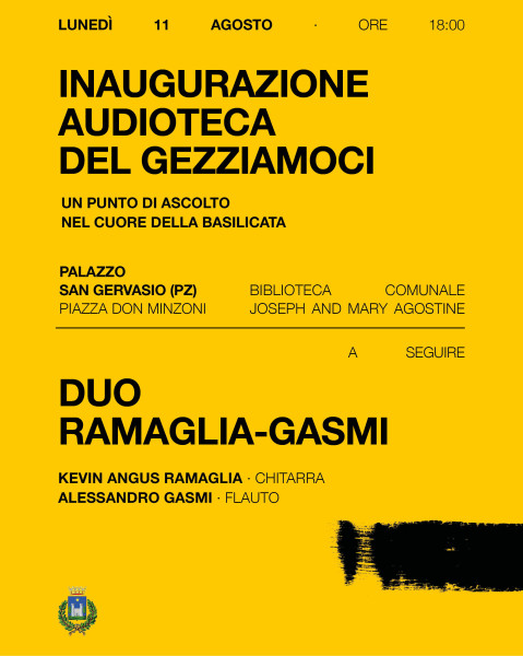 Il Gezziamoci inaugura la sua Audioteca a Palazzo San Gervasio