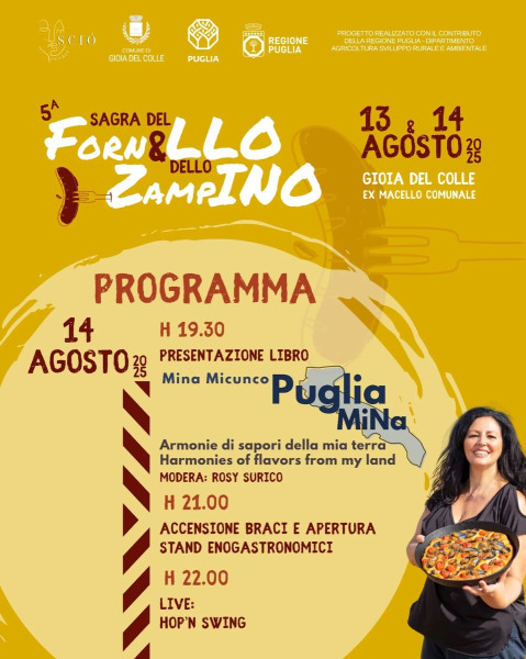 PUGLIAMInA: sapori e storie di Puglia con Mina Micunco