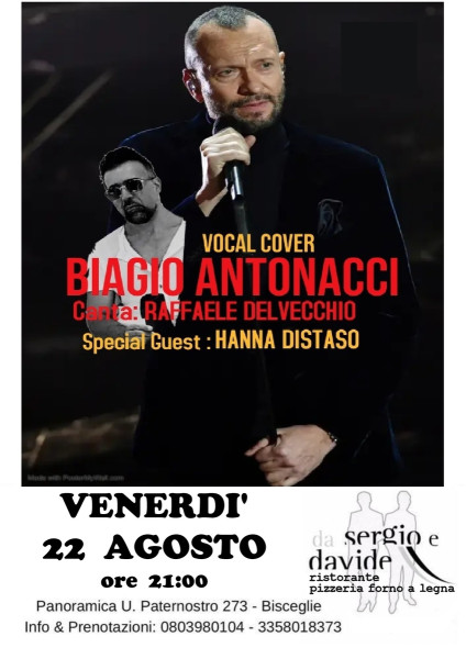 BIAGIO ANTONACCI live tribute "DEDICATO A VOI"