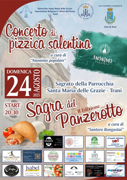 Concerto di Pizzica Salentina e Sagra del Panzerotto