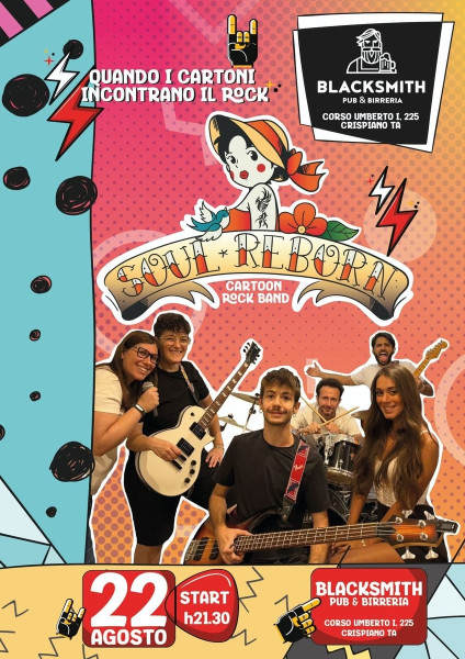 SOUL REBORN Cartoon rock band live