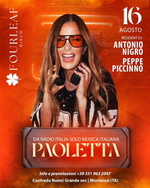 FourLeaf Disco con Paoletta