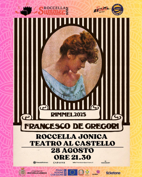 Roccella Summer Festival, gran chiusura il 28 agosto con Francesco De Gregori e "Rimmel"