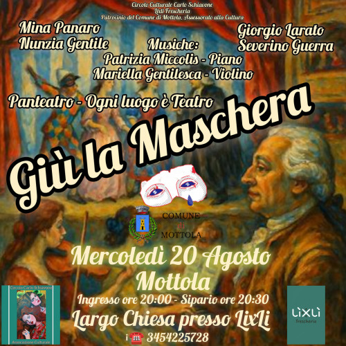 PANTEATRO - Ogni luogo è Teatro - GIÙ LA MASCHERA