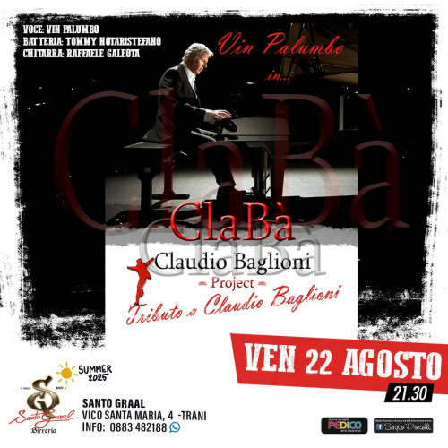 ClaBà Project Tributo a Claudio Baglioni live a Trani