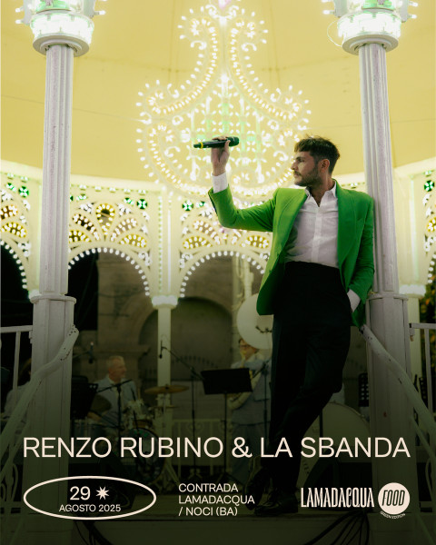 Renzo Rubino e la Sbanda accendono la prima serata di Lamadacqua Food  Green Edition