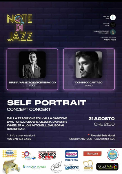 "NOTE DI JAZZ"Self Portrait Serena Fortebraccio voce Domenico Cartago piano