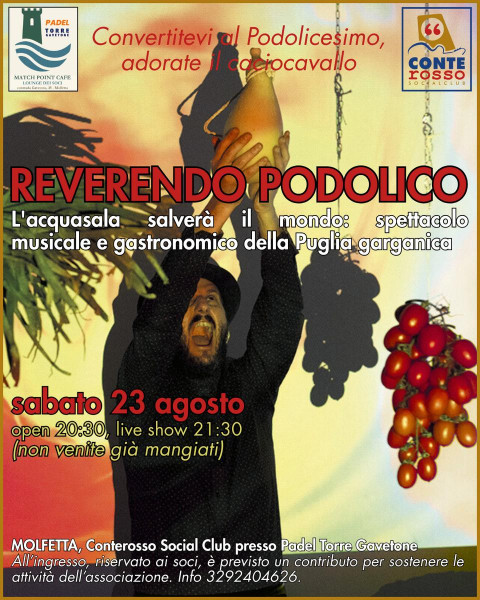 Reverendo Podolico - L’Acquasala salverà il mondo
