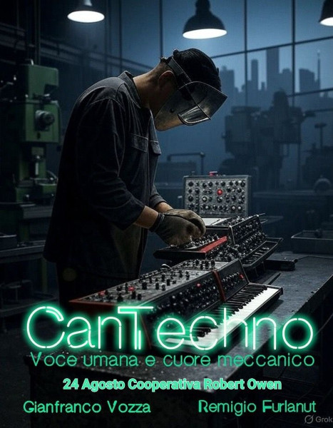 "CANTECHNO" musica elettronica + parolapoetica + genuinità e buon vino