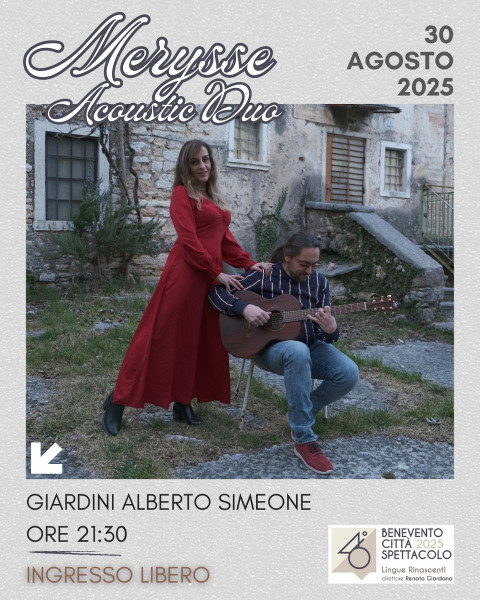 Merysse torna a casa: Concerto Acustico ai Giardini Simeone