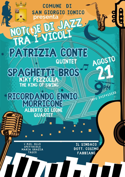 EVENTO CONFERMATO - Not(t)e di Jazz Tra i Vicoli - San Giorgio Jonico