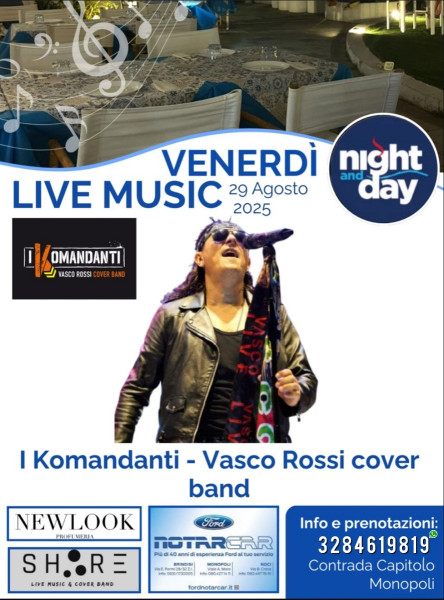 I Komandanti - Vasco Rossi cover band live at Night and Day