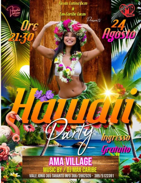 Serata latina hawaian party