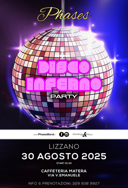 Disco Inferno Party by Phases Band