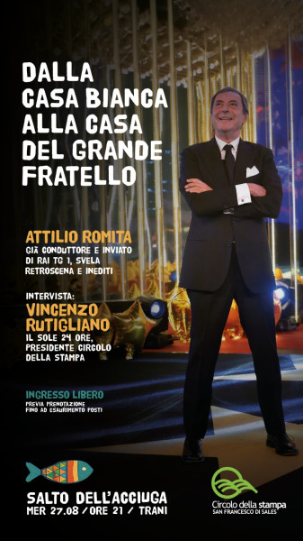 Trani, Dalla Casa Bianca alla Casa del Grande Fratello: Gli Aneddoti di Attilio Romita