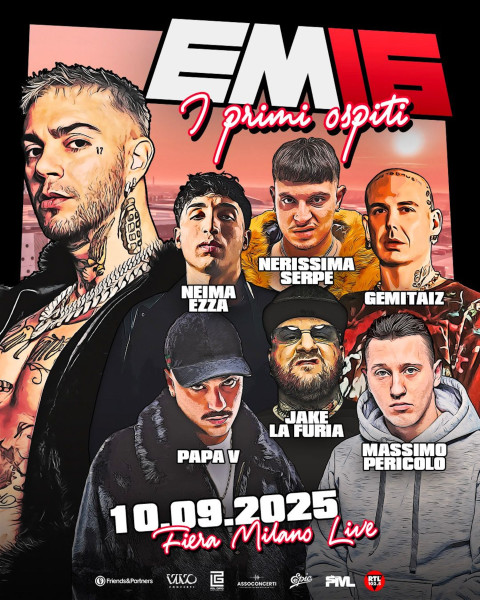 Emis Killa - Annunciati i Primi Ospiti di Em16, il 10 Settembre