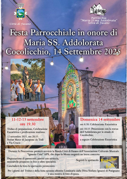 Festa Parrocchiale in onore di Maria SS. Addolorata