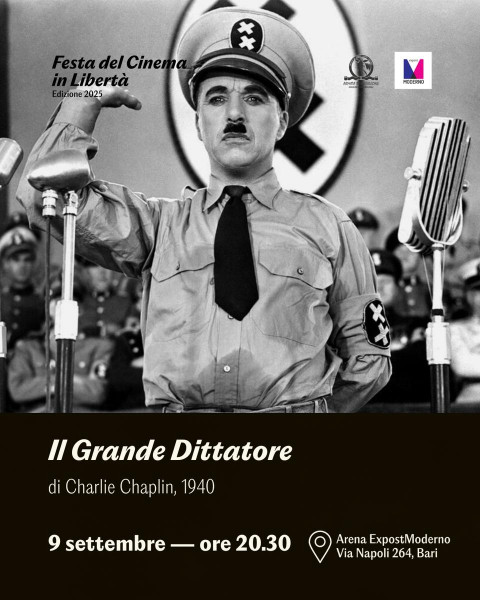 Proiezione Il Grande Dittatore di Charlie Chaplin
