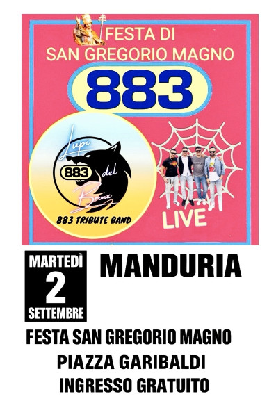 Manduria si accende per San Gregorio Magno con la musica degli 883!