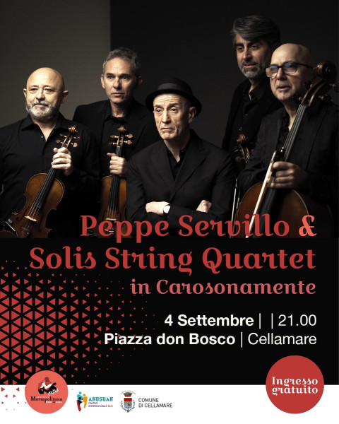 Peppe Servillo & Solis String Quartet per Bari in Jazz 2025