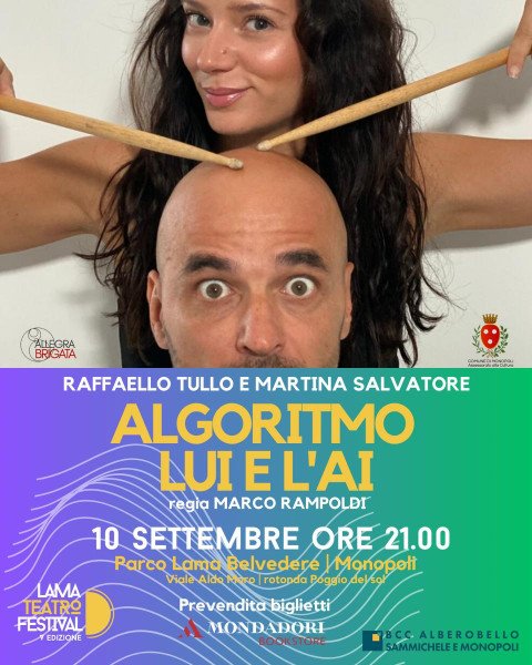 Raffaello Tullo e Martina Salvatore in ALGORITMO. LUI E L'AI