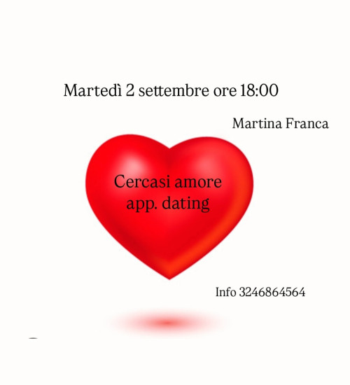 Cercasi amore su app dating.