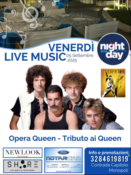 Opera Queen - Tributo a Freddie Mercury e Queen live at Night and Day