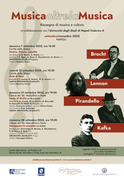 Nuova Orchestra Scarlatti | Musica Oltre la Musica, Suoni e Parole di Verità, Giustizia, Pace, Bellezza