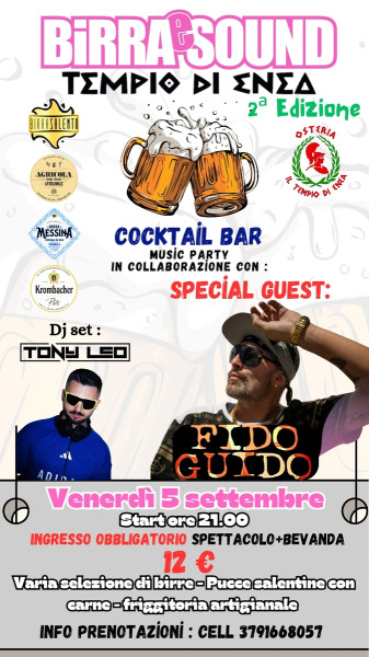 BIRRA E SOUND TEMPIO DI ENEA EDITION 2ª EDIZIONE (via degli Allori 46, Il Tempio di Enea)