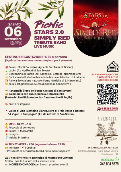 Concerto dei SIMPLY RED tributo by STARS 2.0 at IN CAMPAGNA DA ALFREDO/San Severo -FG