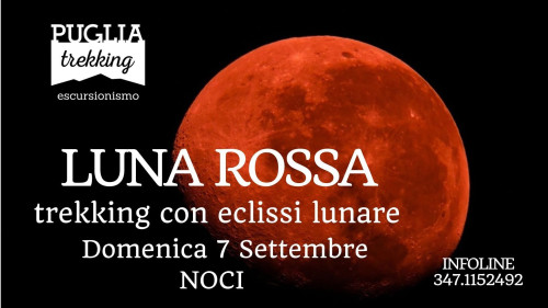 LUNA ROSSA trekking con eclissi lunare
