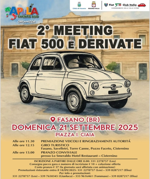 2 Meeting Fiat 500, Fiat 126 & Derivate - Citta'di Fasano