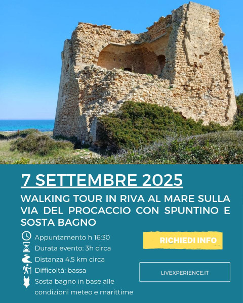 WALKING TOUR SULLA VIA DEL PROCACCIO