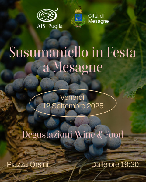 Susumaniello in Festa a Mesagne: wine food and music in Piazza Orsini