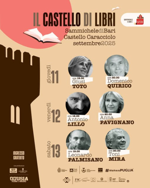 Il Castello di Libri 2025: a Sammichele tre giorni di pensiero e narrazioni