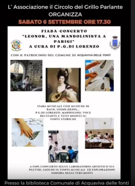 Leonor, una mandolinista a Parigi: una fiaba-concerto