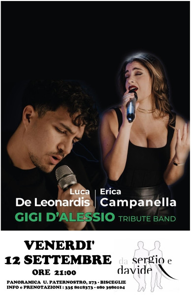 GIGI D'ALESSIO special tribute duo con Luca De Leonardis