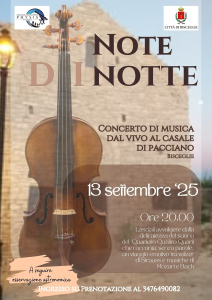 Note di Notte: concerto di musica dal vivo al Casale di Pacciano