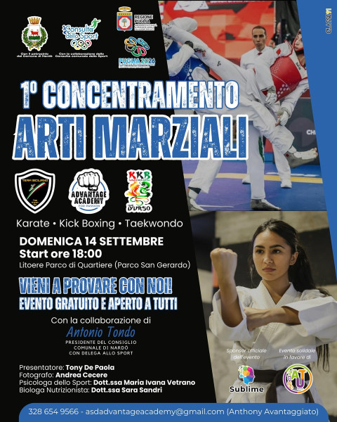PRIMO CONCENTRAMENTO DI ARTI MARZIALI A NARDO'
