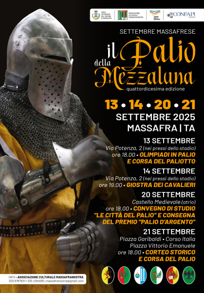 MassafraNostra: Entra nel vivo il Palio della Mezzaluna con i giochi a punti e la Giostra dei cavalieri