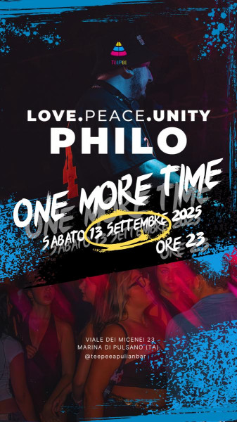 "One More Time"  Closing Party del Teepee Apulian