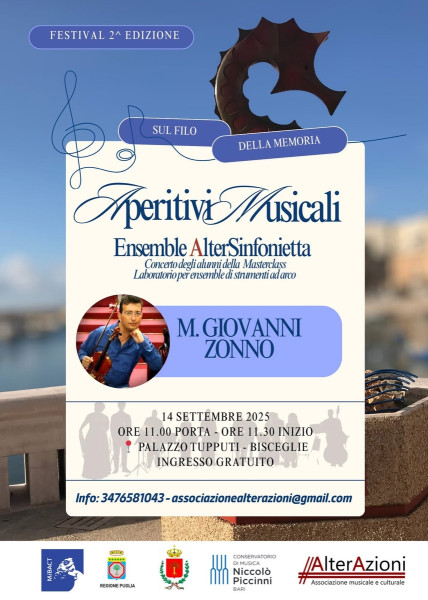 AlterAzioni tra formazione e performance: concerto finale corsisti masterclass “Laboratorio per ensemble di strumenti ad arco”