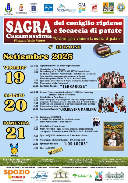 4ª Sagra U Chenìgghie Chìine e la Fecazze de Patane