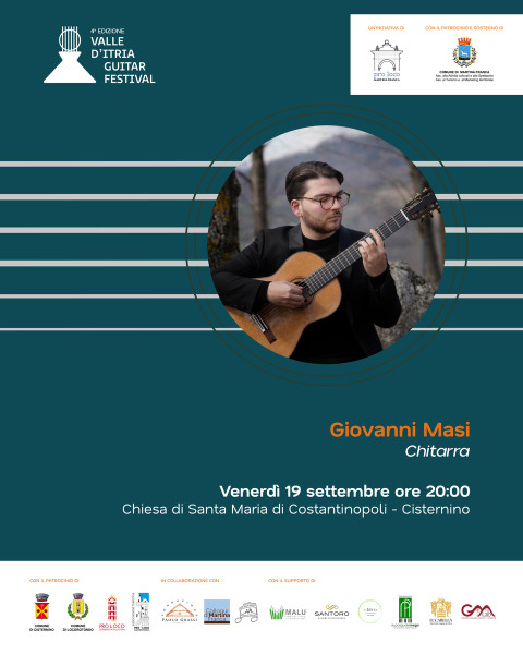 La chitarra di Giovanni Masi per il Valle d'Itria Guitar Festival