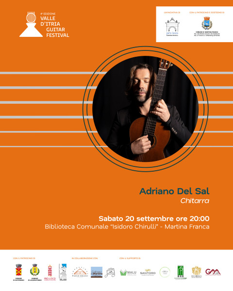La chitarra di Adriano Del Sal per il Valle d'Itria Guitar Festival