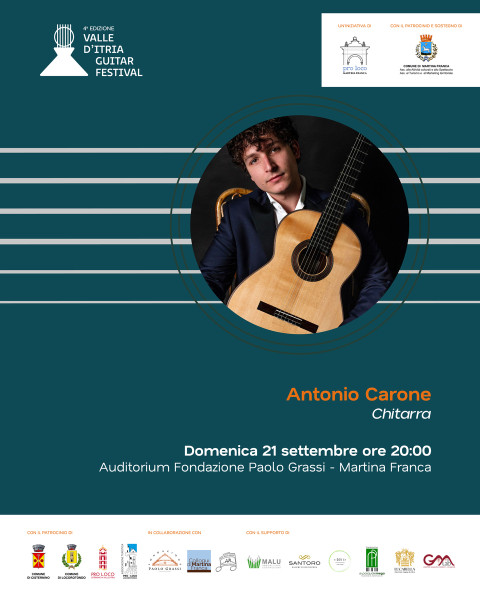 Antonio Carone per il Valle d'Itria Guitar Festival